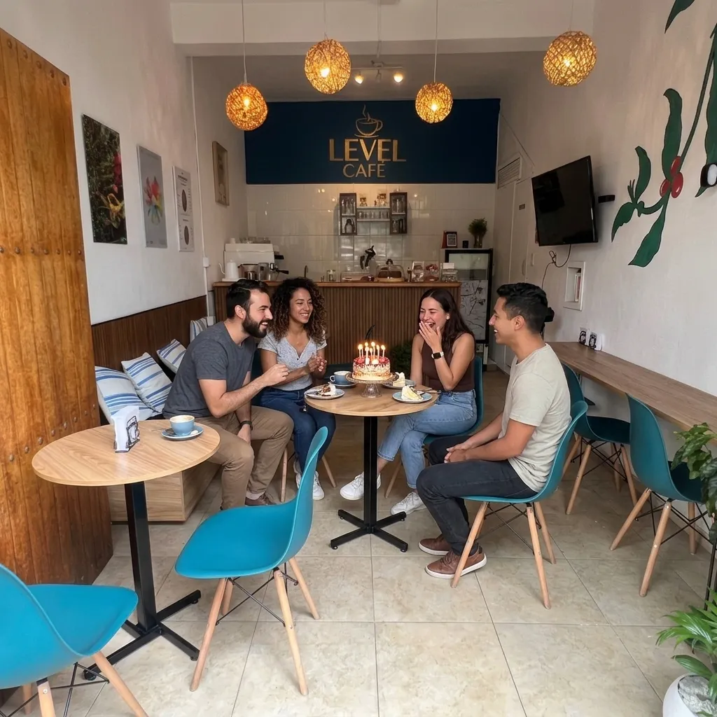 Celebrar cumpleaños en Level Café